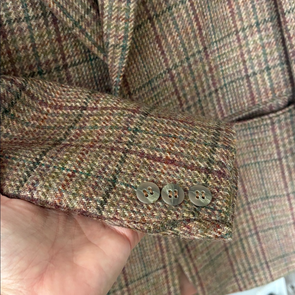 Lands End Blazer Plaid Size 12 - Picture 4 of 7